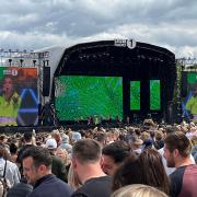 Becky Hill performing at BBC Radio 1's Big Weekend