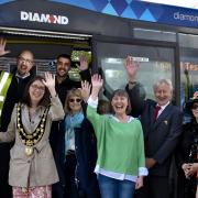 Councillors take the first shuttle bus