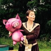 Actors in rehearsals for "The Princess and the Pig". Picture by Folksy Theatre