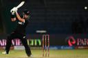 IN-FORM: Mitchell Santner in action for New Zealand as the Black Caps won their second ODI in Pakistan.