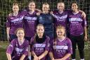 The girls from Kidderminster Lions Under 16s.