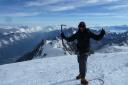 Mont Blanc: Anthony Hill climbed the highest mountain in the Alps for charity.