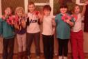 Beaver Scouts with their homemade Poppies and Aeroplanes