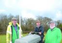 Charity run: From left, organisers Harry Bray, Ray Attwood and Ron Dawson with a vintage tractor.