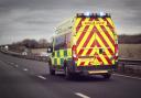 Passing ambulance witnesses crash (stock)