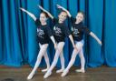 Prima Ballerinas: From left, Wyre Forest dancers Isabel Barlow, Chloe Edwards and Georgina Cooper prepare for their roles.