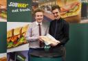 Right ingredients: Lewis Modley, finalist in the Design a Sub competition and his assistant Daniel Farman.