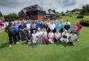TEEING OFF: Sixteen teams turned out at a charity golf day in honour of Stephen Hayden. Picture: Richard Lycett