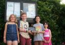 YOUNG FUNDRAISERS: School friends Edric, Orla, Hamish and Isla created and sold loom bands in support of Kemp Hospice.
