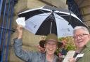 I'M IN: Susan Butt celebrates getting her tickets with Bewdley Festival's Dave Collins. Picture: COLIN HILL