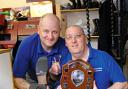 Soonest mended: Paul Gilman, left and Russell Dew, of Kidderminster Shoe Repairs.
