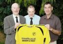 Stourport Swifts chairman Chris Reynolds (centre) has lost his battle with cancer.