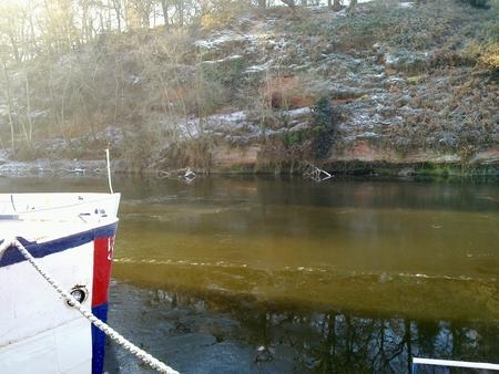 Ice on the River Severn, Stourport. Photo by Neil Harman.