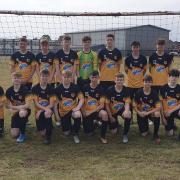 Stourport Swifts under-16s paying tribute to the NHS in their new kit