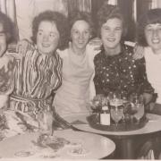 Workers from Jelleymans setting department on a works night out in 1970. Picture: Museum of Carpet