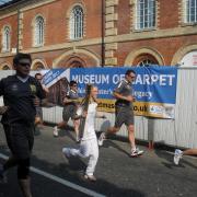 1.	The Olympic Torch passing the Museum of Carpet, 2012. Picture: Kidderminster MUseum of Carpet