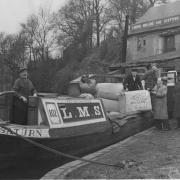A barge “Saturn”, on the canals in 1934. Picture: Kidderminster Museum of Carpet