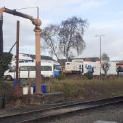 Filming taking place at Severn Railway in Kidderminster