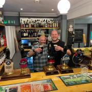 Bar manager Andy Hipkiss and landlord Wayne Barber