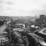 1.	View of the town with Church Street visible on the left hand side and Slingfield Mill in the distance on the right - 1950’s