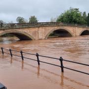 Flooding in Bewdley as Storm Babet hits