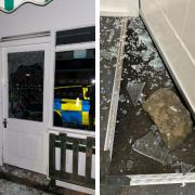 Window smashed during Bewdley Farm Shop raid