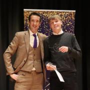 Rob Walker with star student Ethan Walker