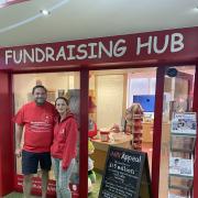 Kidderminster’s Rob Stride and Elysa Cooper who is the regional fundraiser for Birmingham Children’s Hospital