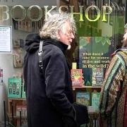 Led Zeppelin frontman Robert Plant outside the shop