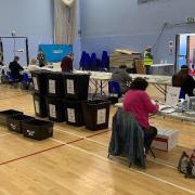 Ballots being counted during Wyre Forest election