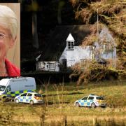 Tragic teacher: The scene of the murder at Dowles Road and inset, victim Betty Yates.
