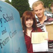 Star performers: Bewdley School students from left, Katherine MacKenzie, Ben Mellors and Sam Barnsley.