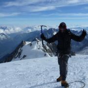 Mont Blanc: Anthony Hill climbed the highest mountain in the Alps for charity.