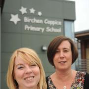 Supporting families: Social worker Sally Mauger, left, with acting headteacher Rachel Higgins.