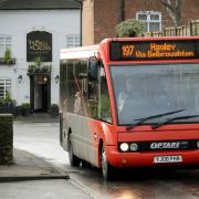 197 bus at Holy Cross Clent