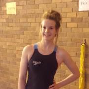 IN THE SWIM: Abbie Rowley, 13, who was selected for mentoring from top athletes.