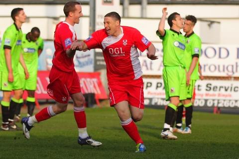 Ryan Rowe is over the moon after scoring his first ever goal for club.