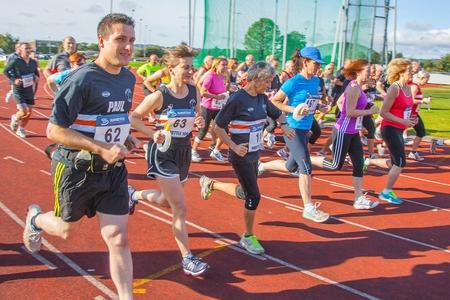 MORE than 100 runners hit the track for the annual Shuttle Races on Sunday, raising money for Kemp Hospice in the process.