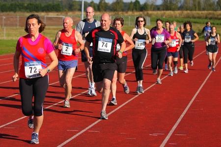 MORE than 100 runners hit the track for the annual Shuttle Races on Sunday, raising money for Kemp Hospice in the process.