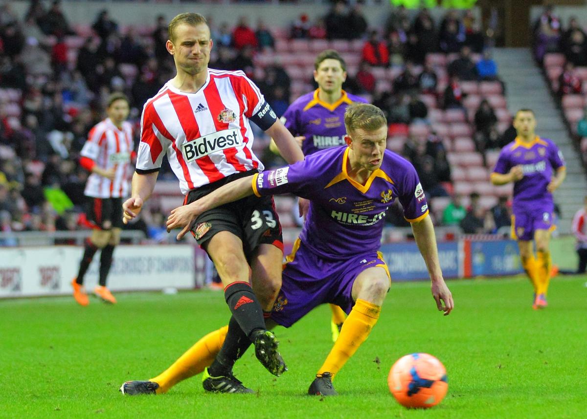 HARRIERS produced up an almighty effort to frustrate Premier League side Sunderland at the Stadium of Light. They exited the FA Cup in the Fourth Round thanks to Charis Mavrias' fifth minute strike but a determined display frustrated their illustrious opp