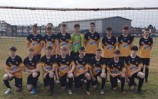 Stourport Swifts under-16s paying tribute to the NHS in their new kit