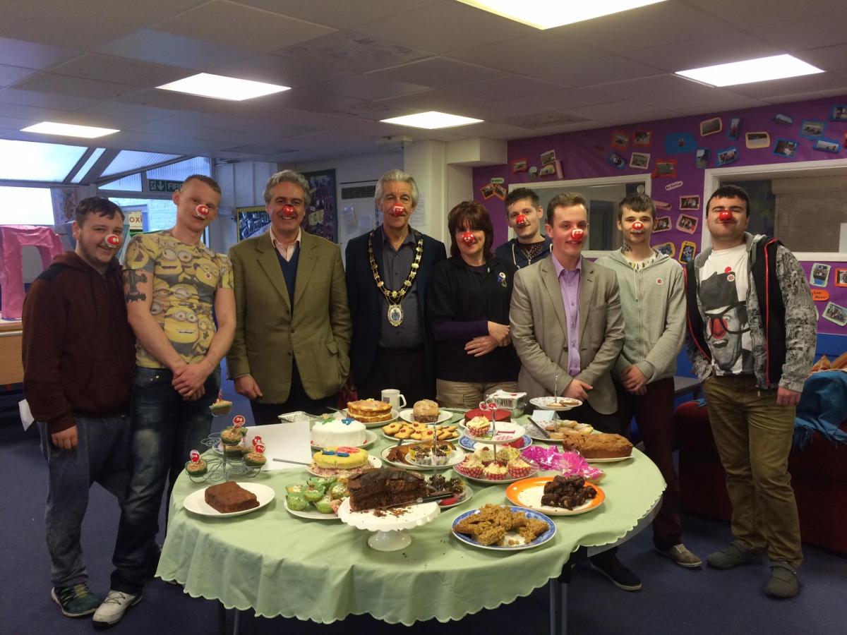 Wyre Forest MP Mark Garnier and the Mayor of Stourport, Cliff Brewer, attended Kidderminster and District Youth Trust's Cake Spectacular.