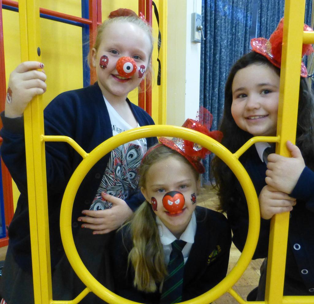 Abbie Little, Livvy Berry and Kiera Senher from Burlish Park Primary School