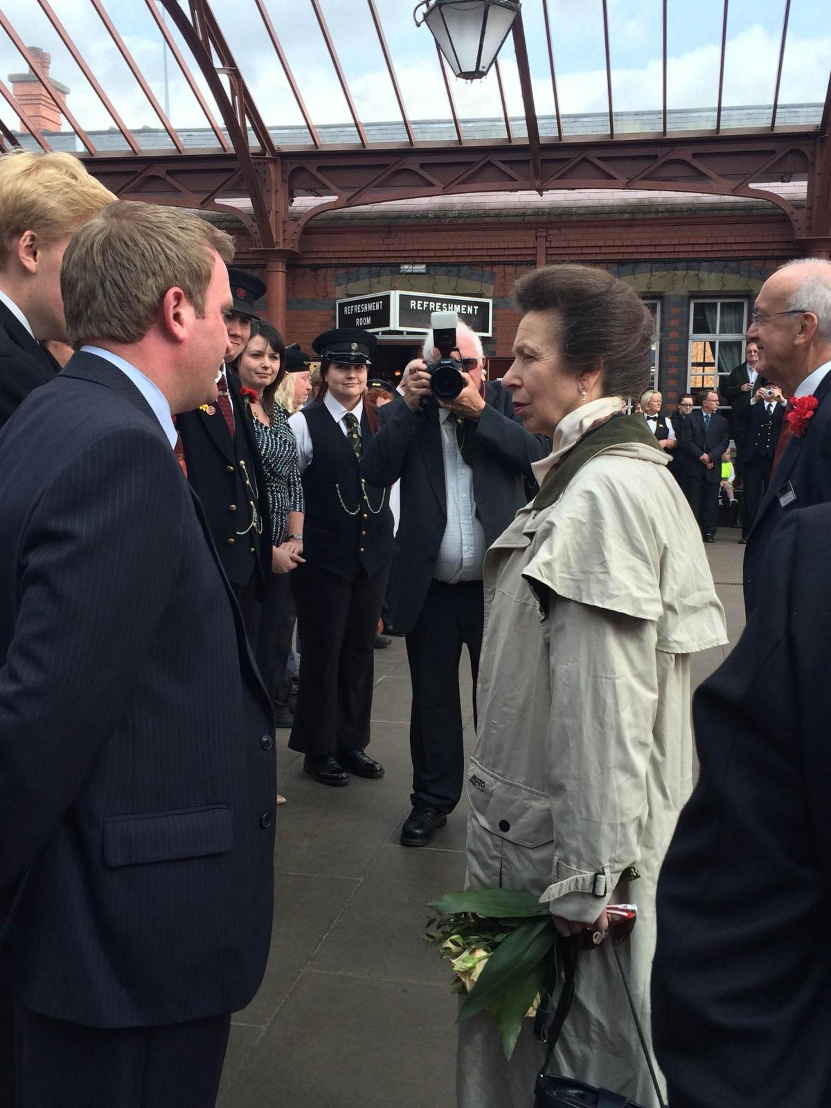 The Princess Royal met some of SVR’s 1,200 volunteers, including four of the founding members, during her visit
