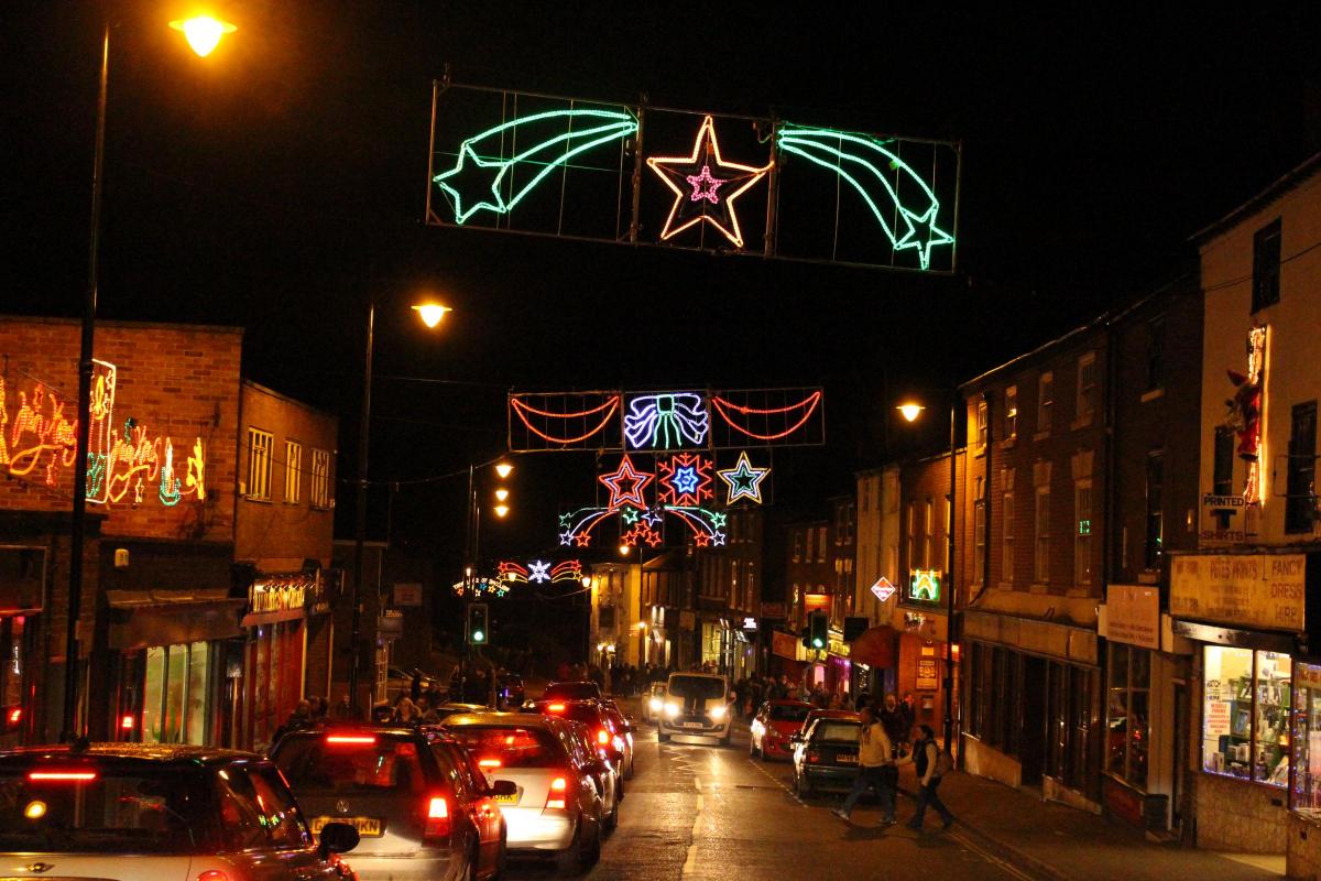 Stourport is lit up for the festive season