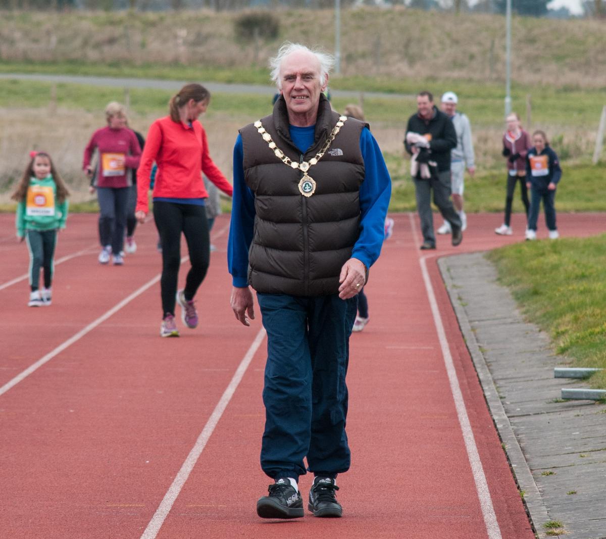 Councillor Chris Rogers, chairman of Wyre Forest District Council, who walked the Sainsbury's Sport Relief Stourport Mile