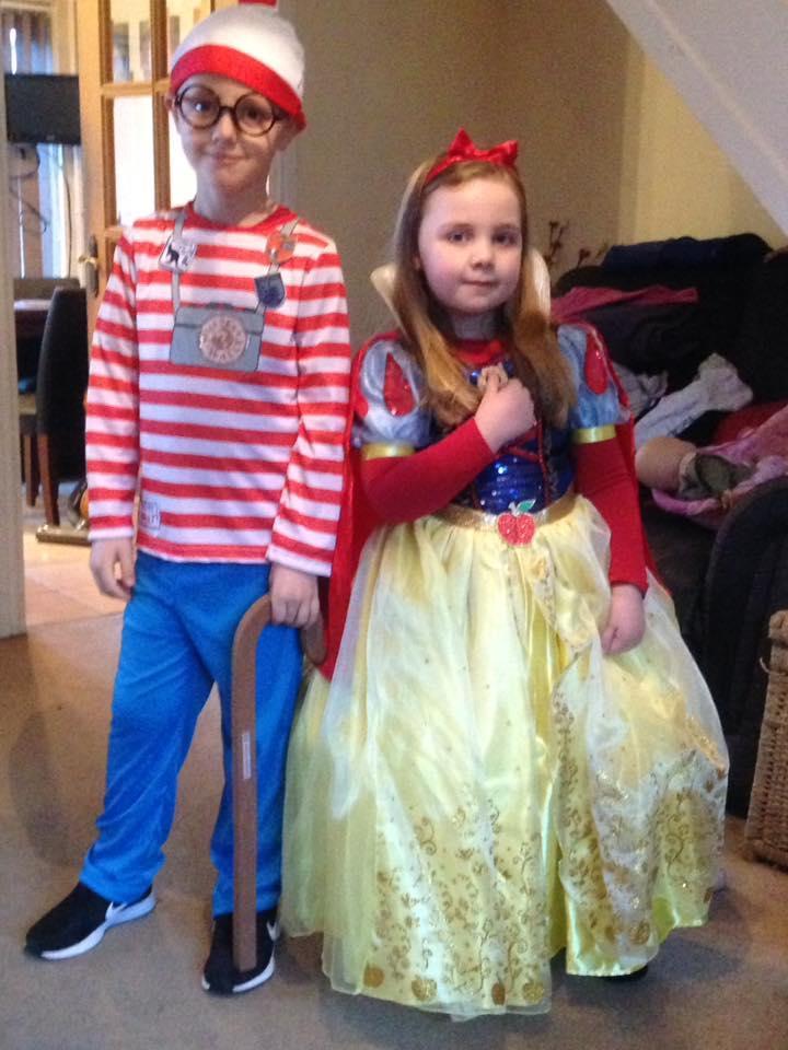 Jack Whittaker, 7, and Evie Whittaker, 5, from St Catherine’s Primary School