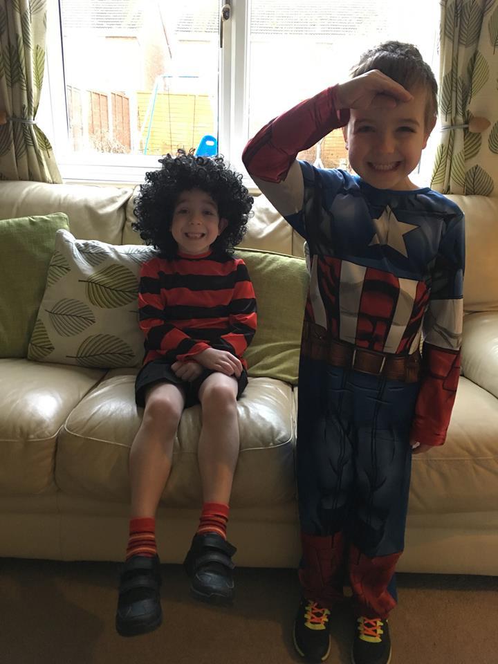 Freddie, 5, and Jacob Powell, 5, from Franche Primary School