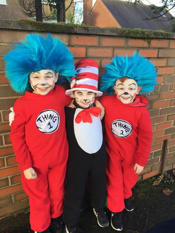 Finley Baynton, 7, Oscar Costello, 7, and Oliver Baynton, 5, from St Catherine’s Primary School