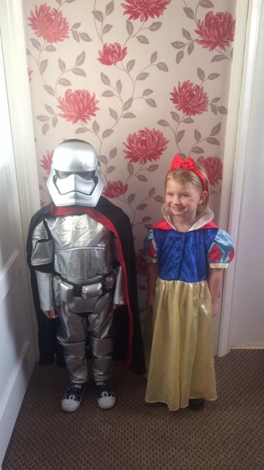 Shane, 5, and Stacey-Leigh Nunn, 4, from Stourport Primary School